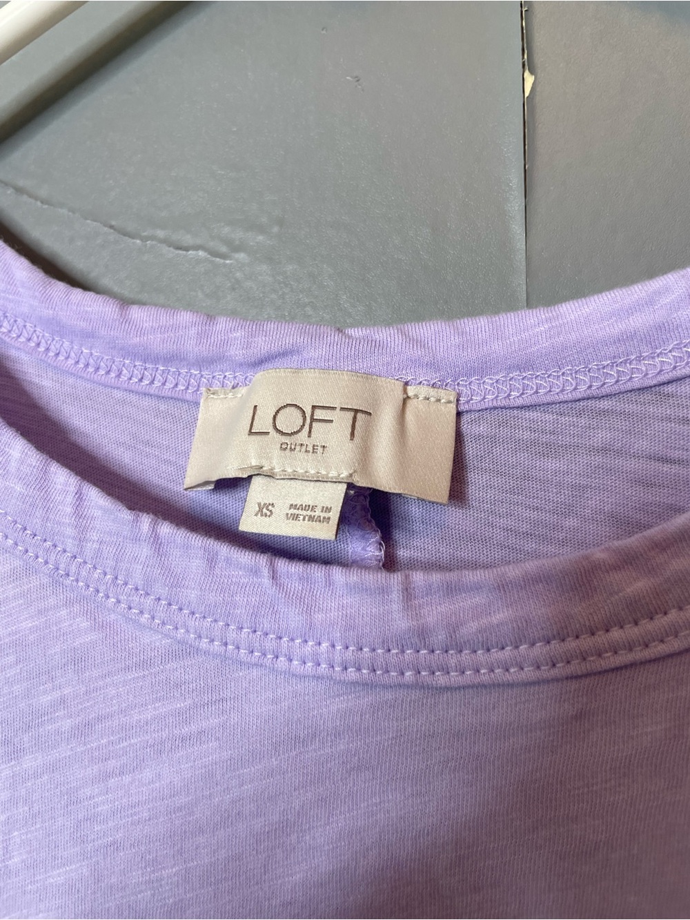 LOFT Lavender‎ Sleeveless Crewneck cotton Top size XS - Picture 4 of 11